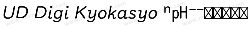 UD Digi Kyokasyo NP-字体转换